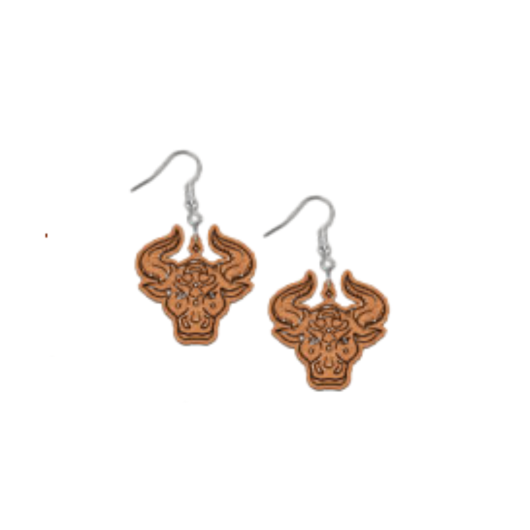 Zodiac Sketch Taurus Earrings