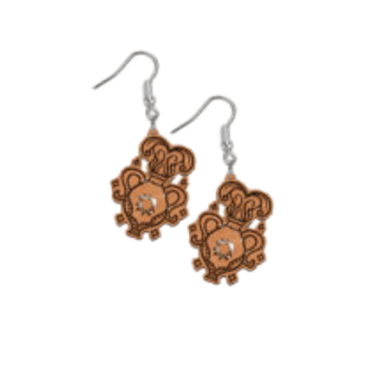 Zodiac Sketch Aquarius Earrings