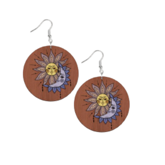 Celestial Disc Earrings