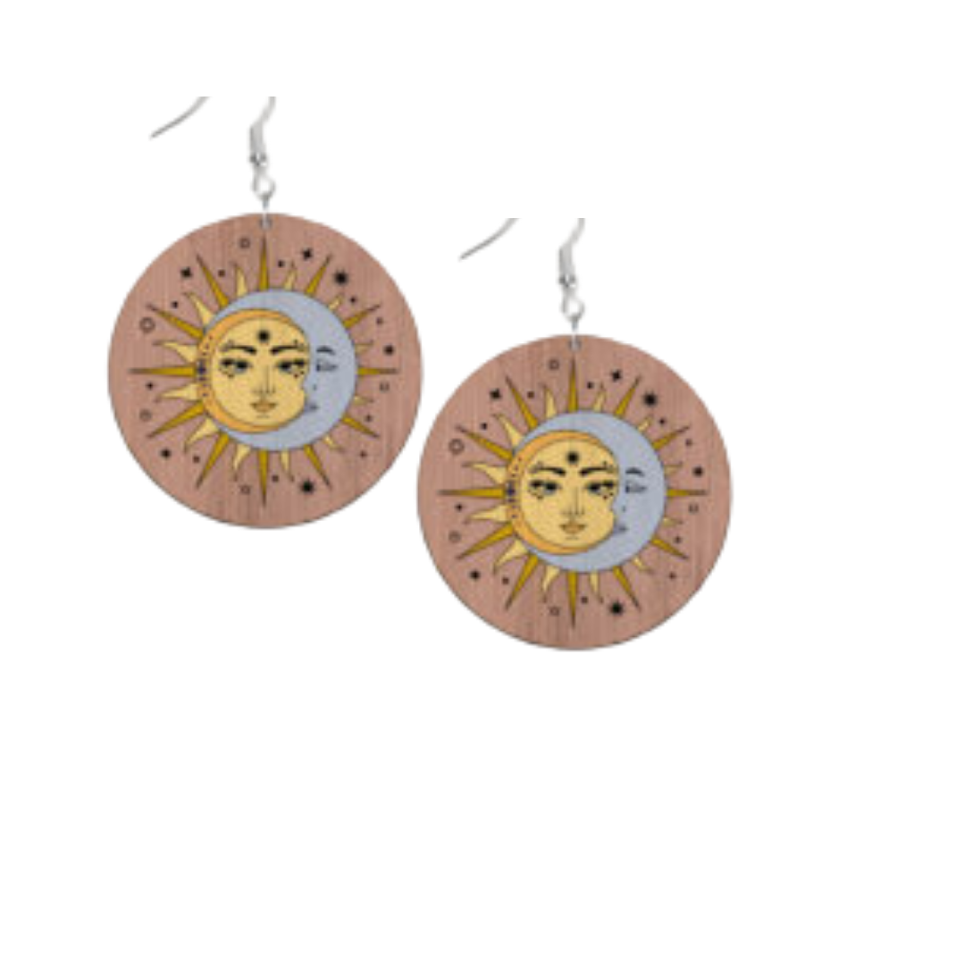 Sun and Moon Earrings