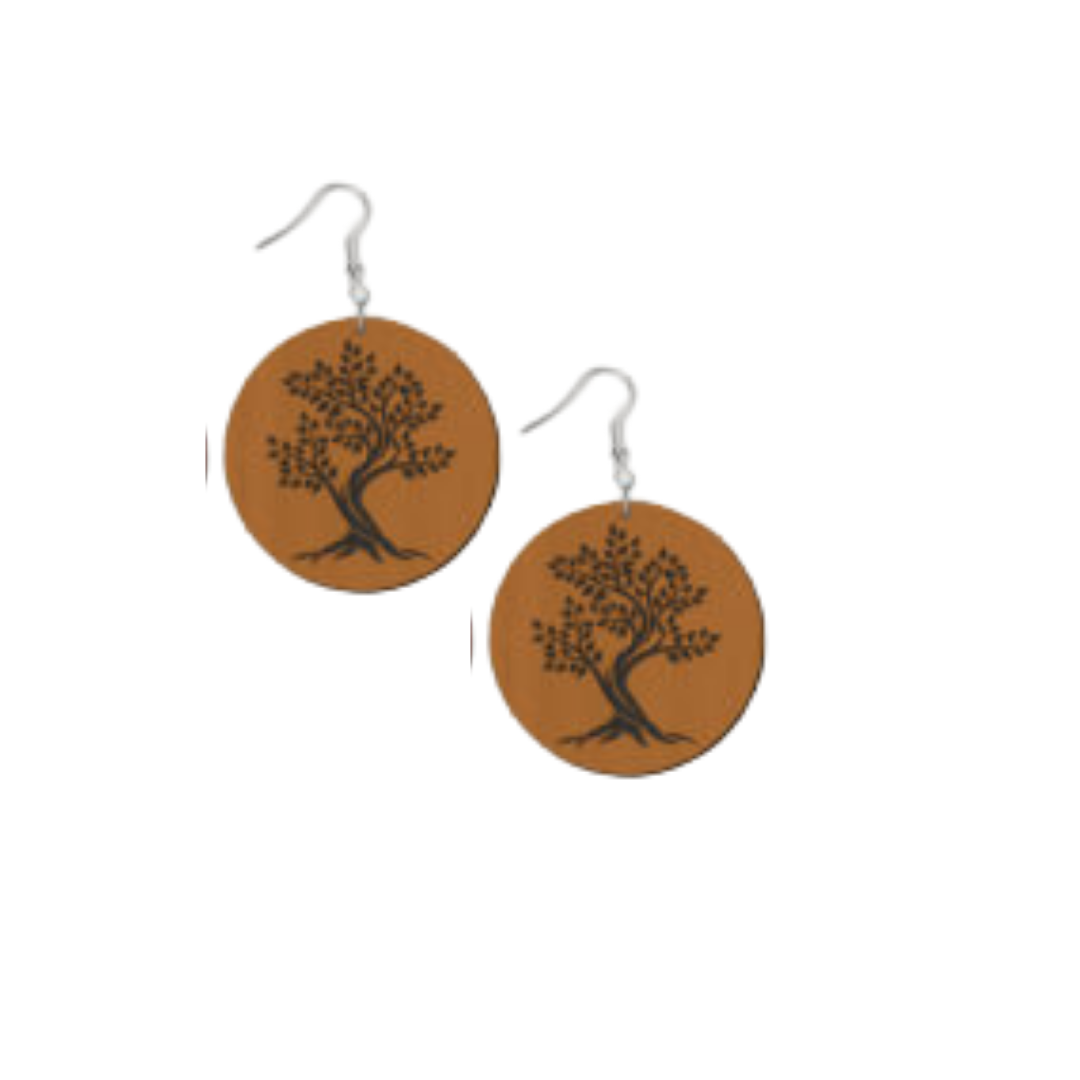 Disc Tree Earrings