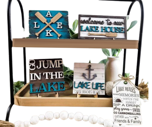 Lake Living Tiered Tray Set