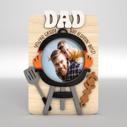 Laser Cut Magnet - Father's Day Gift