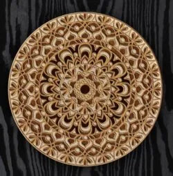Laser Cut Multi-Layered As The Tulips Dance Mandala