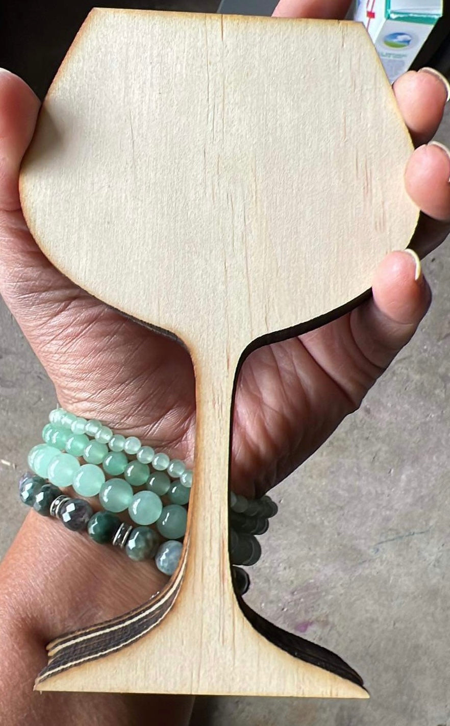 Wooden Wine Goblet Cutout