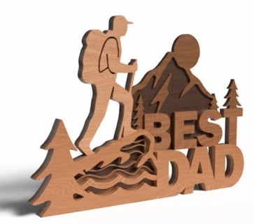 Hiker Dad Father's Day Gift