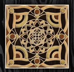 Laser Cut Multi-Layered Corner in Prestige Mandala