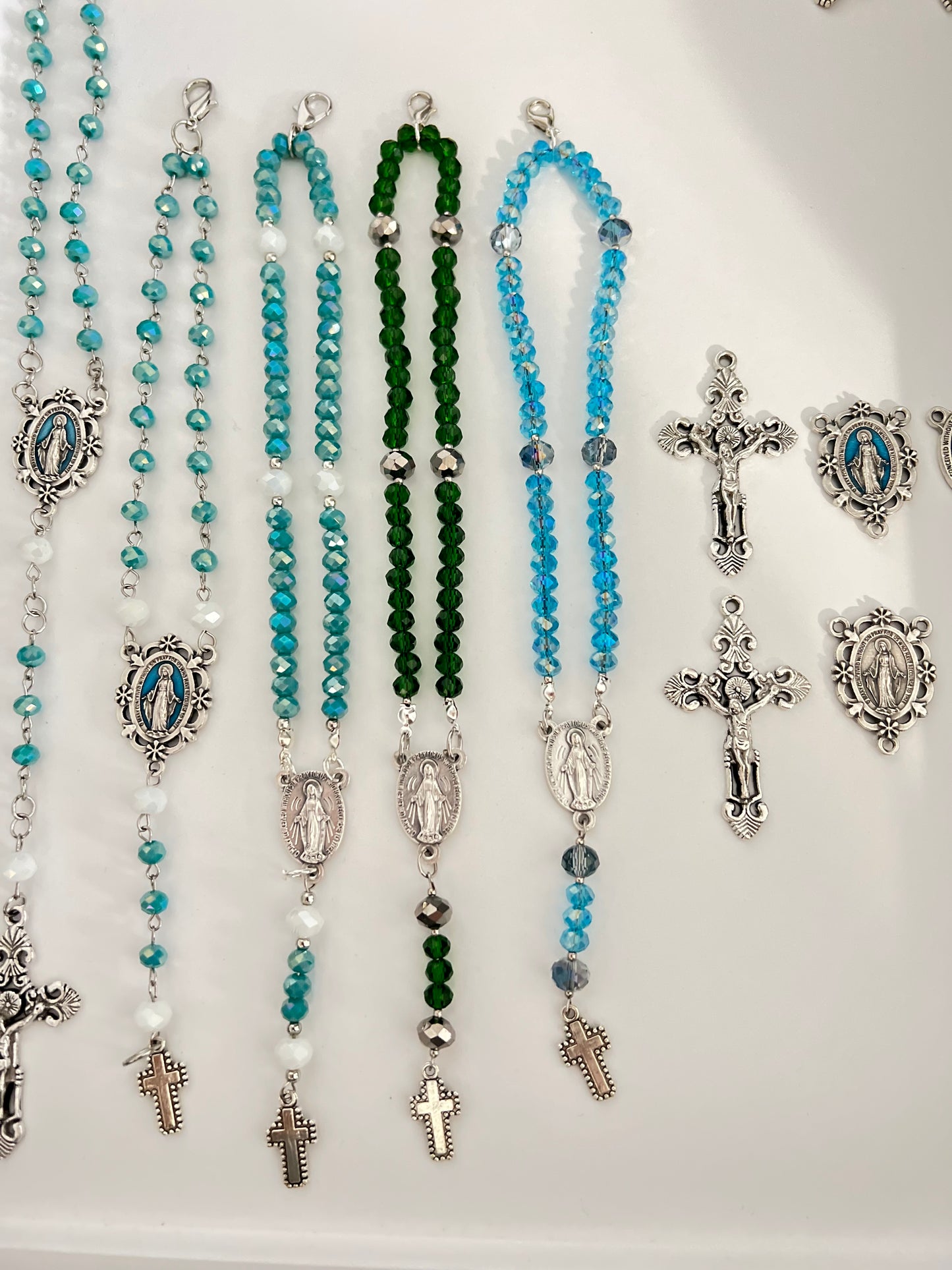Custom Hand Beaded Religious Rosary