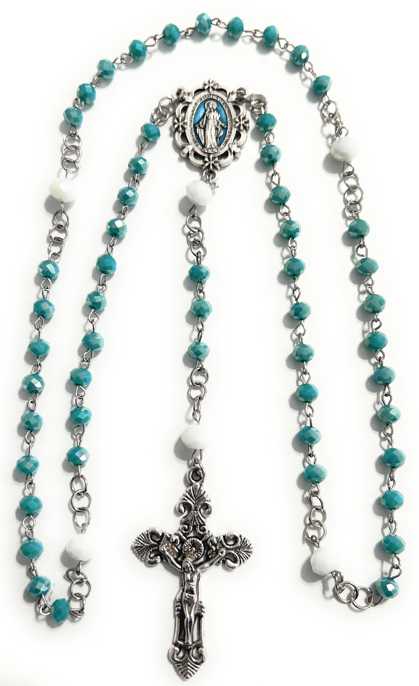 Custom Hand Beaded Religious Rosary