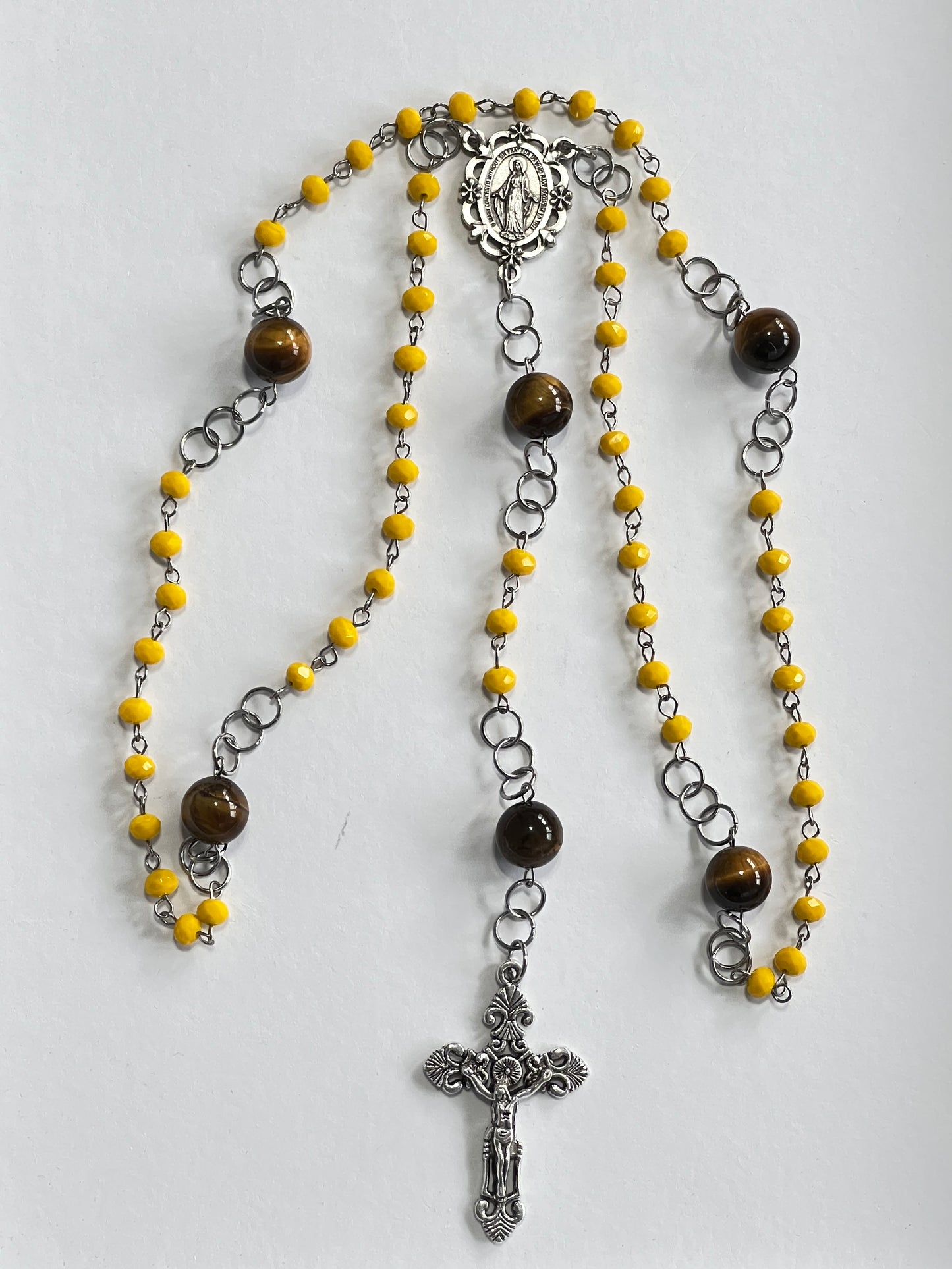 Custom Hand Beaded Religious Rosary
