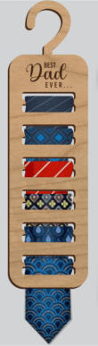 Laser Cut File- Father's Day Tie Hangers