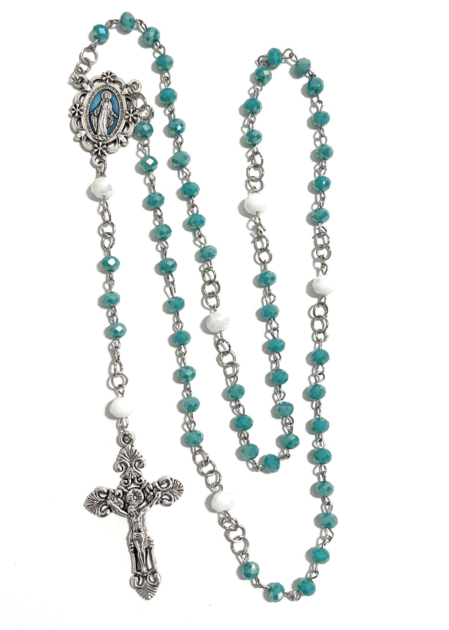 Custom Hand Beaded Religious Rosary