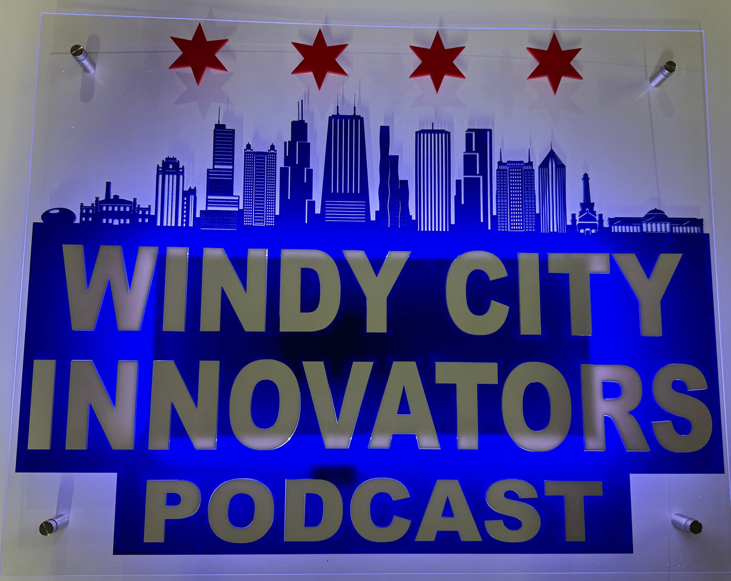 Laser Cut Multi-Layered Custom Acrylic LED Sign