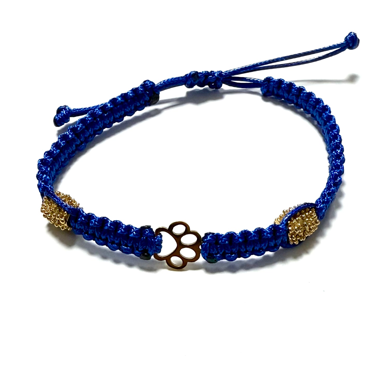 Open Paw Charm Paracord Bracelet