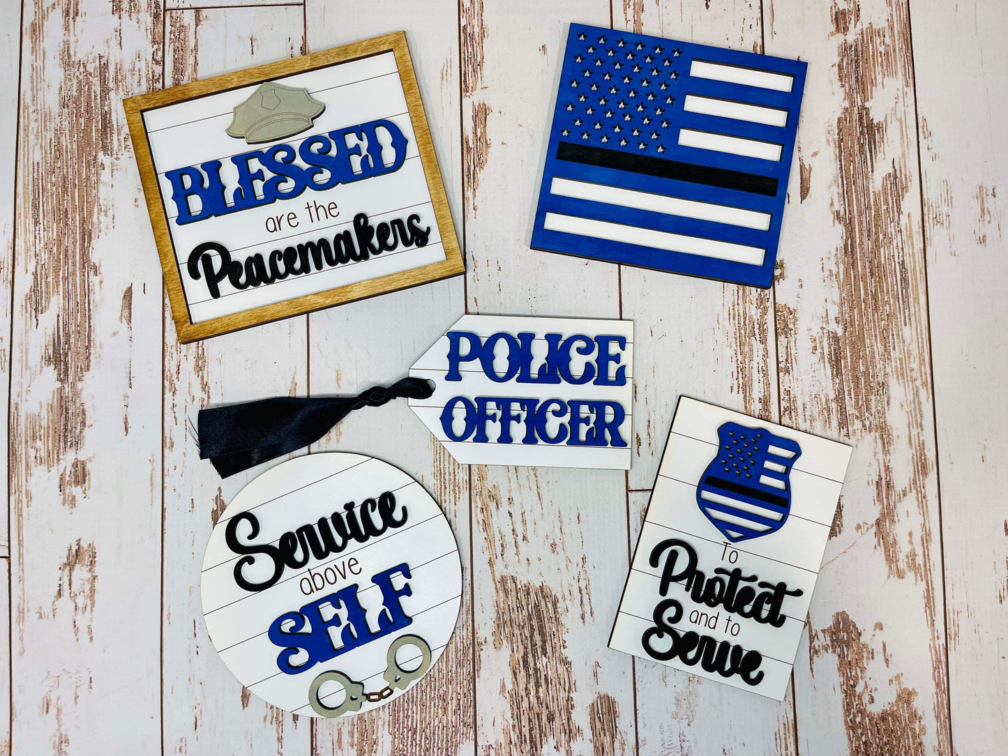 Police Officer Tiered Tray Set