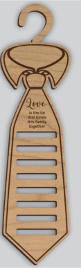 Laser Cut File- Father's Day Tie Hangers
