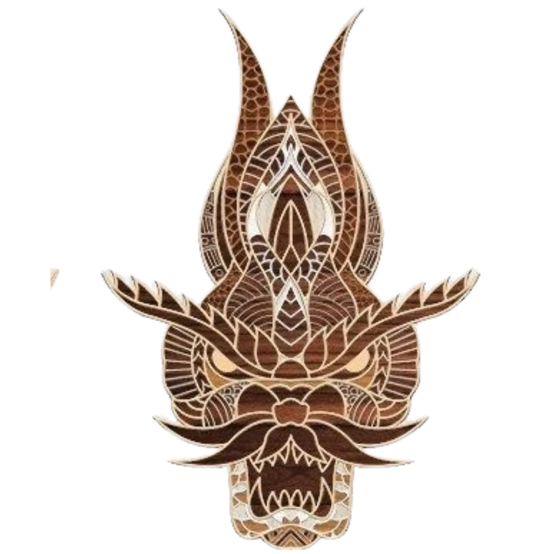 Laser Cut Dragon Head