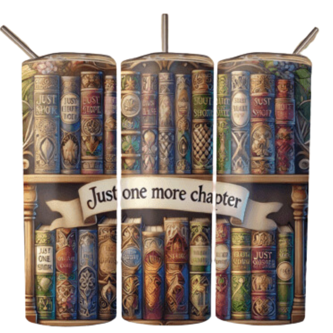 Old Bookshelf Sublimation Tumbler