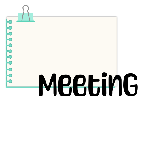 Planner Stickers - Meeting Notes