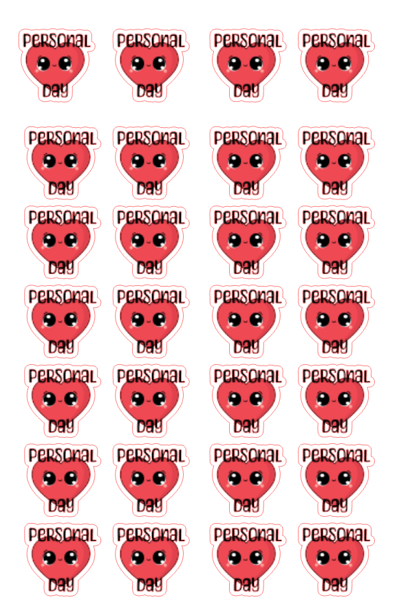 Planner Stickers - Personal Day