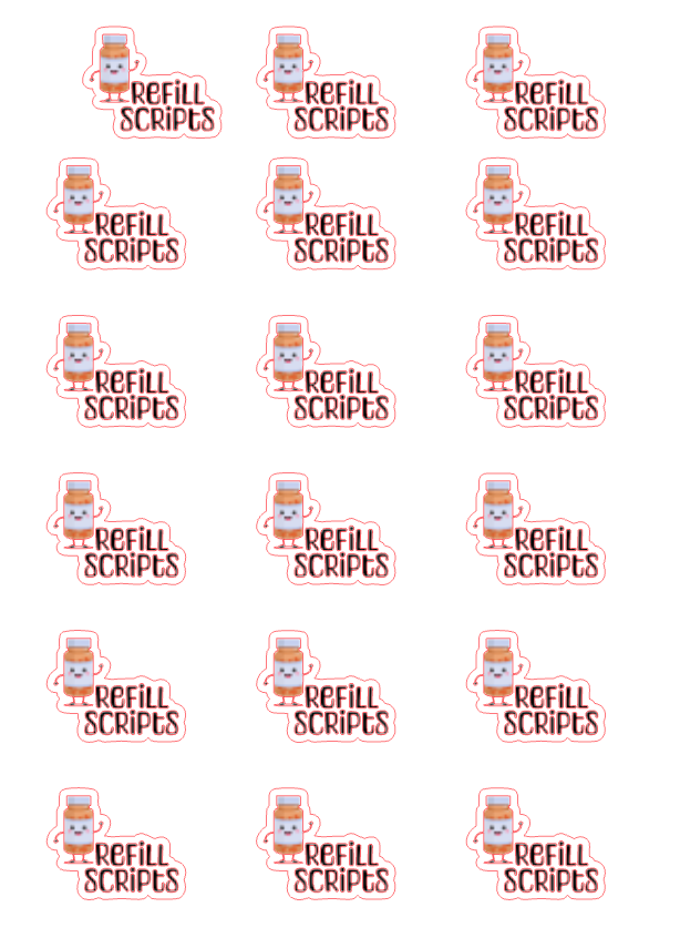 Planner Stickers - Refill Scripts