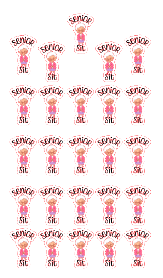 Planner Stickers - Senior Sit