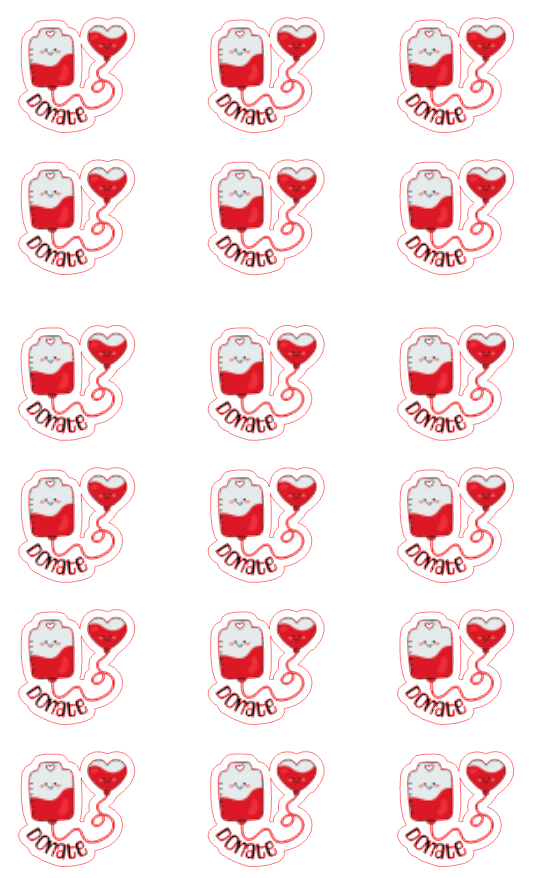 Planner Stickers - Donate Blood