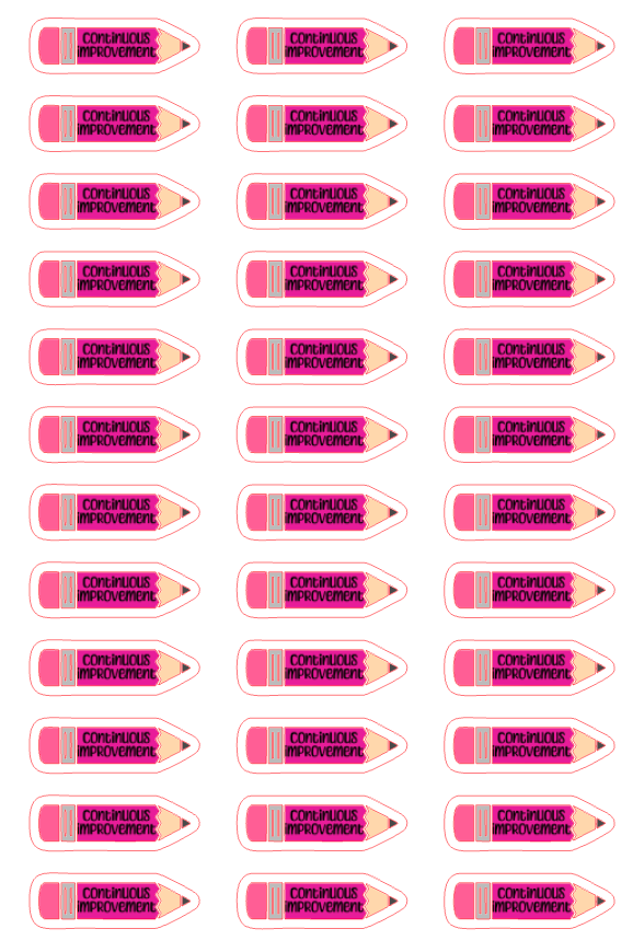 Planner Stickers - Continuous Improvement - Teacher Meeting
