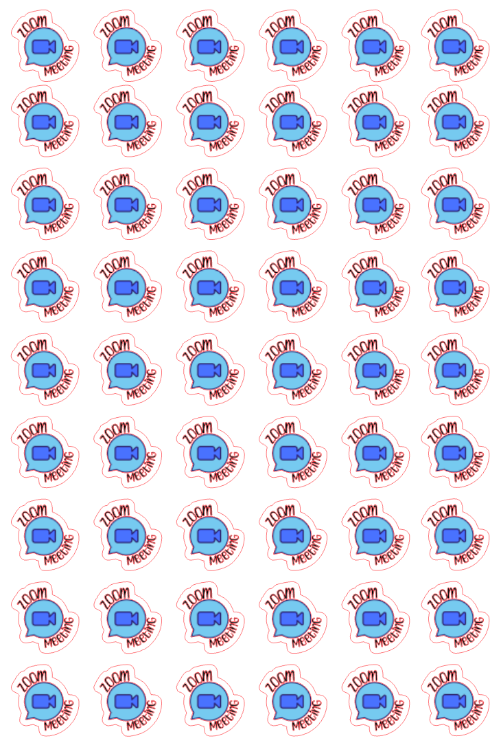 Planner Stickers - Zoom Meeting