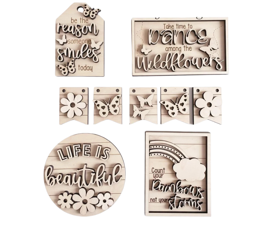 Life is Beautiful Tiered Tray Set