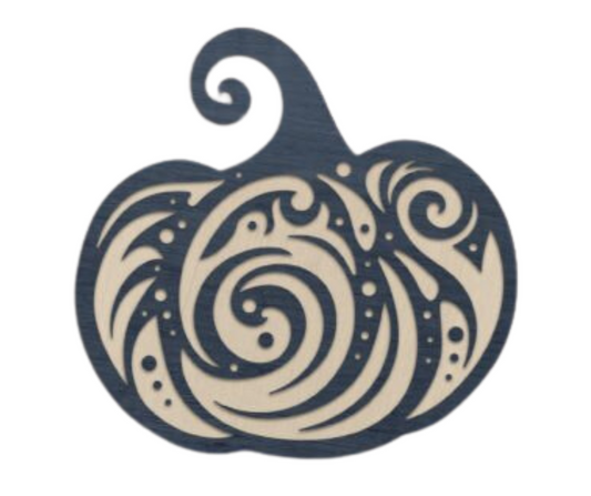 Laser Cut Swirl Pumpkin