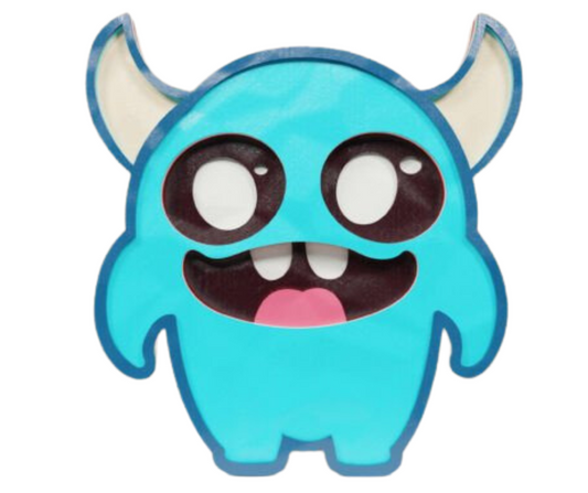 Laser Cut Big-Eyed Smile Monster