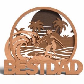 Surfer Dad Father's Day Gift