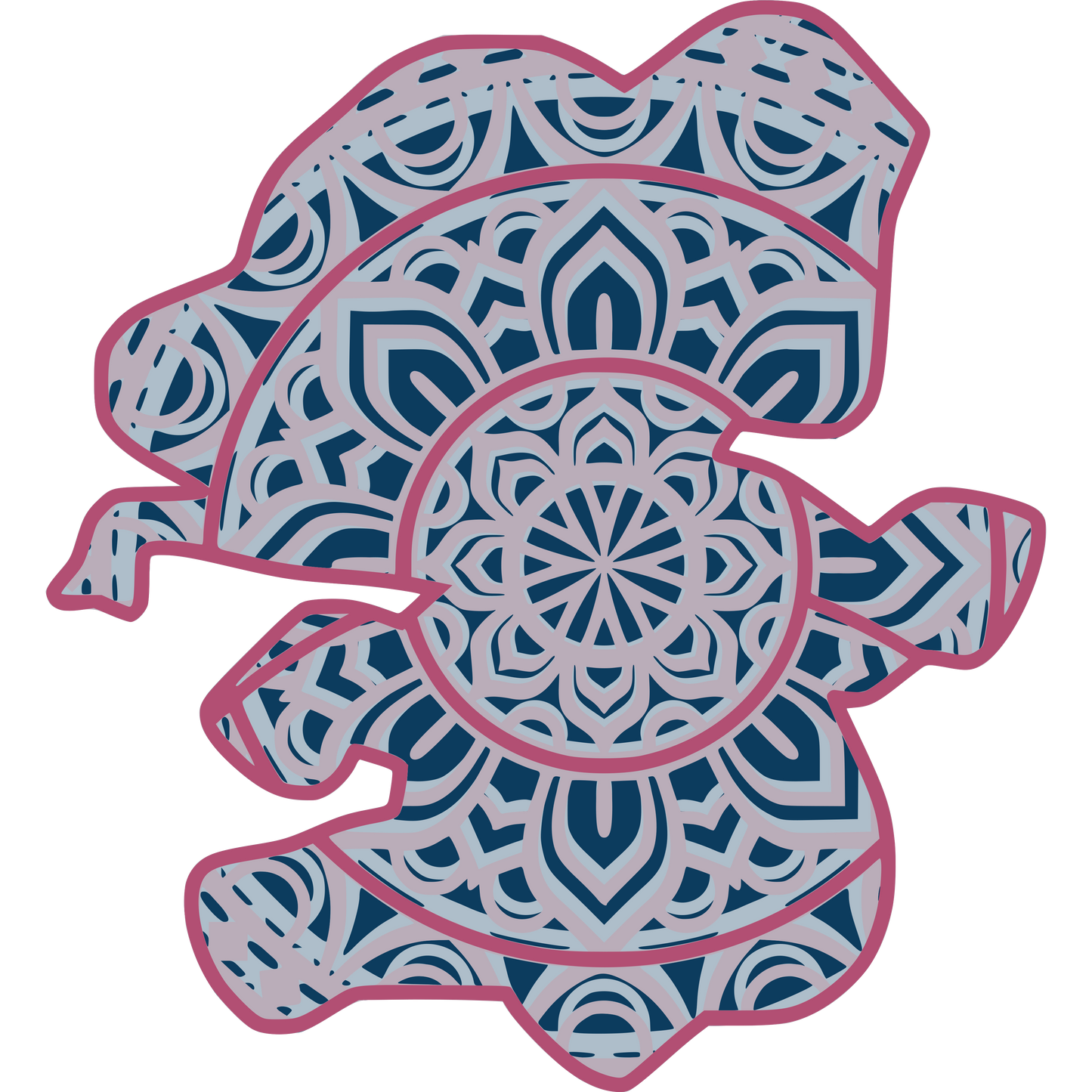 Laser Cut Baby Elephant Happy 3D