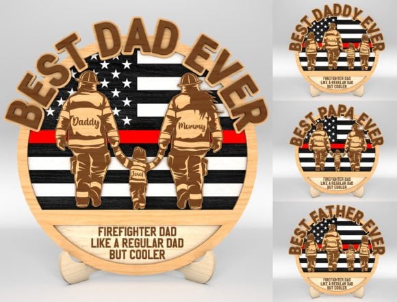 Best Firefighter Dad Ever Father's Day Gift