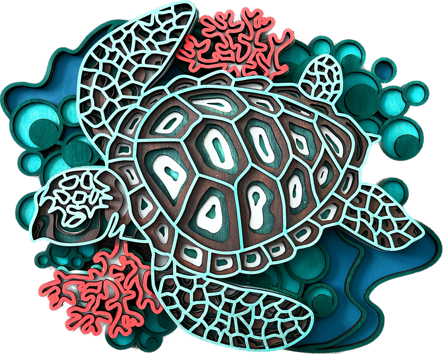 8 Layered Sea Turtle