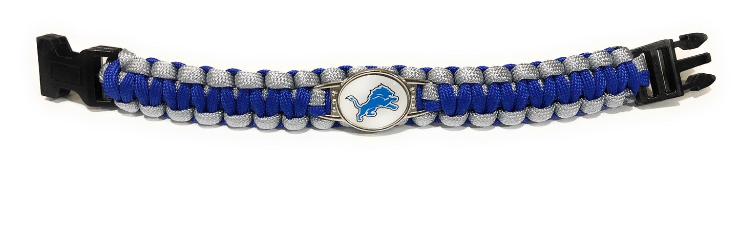 Detroit NFL Paracord Bracelet