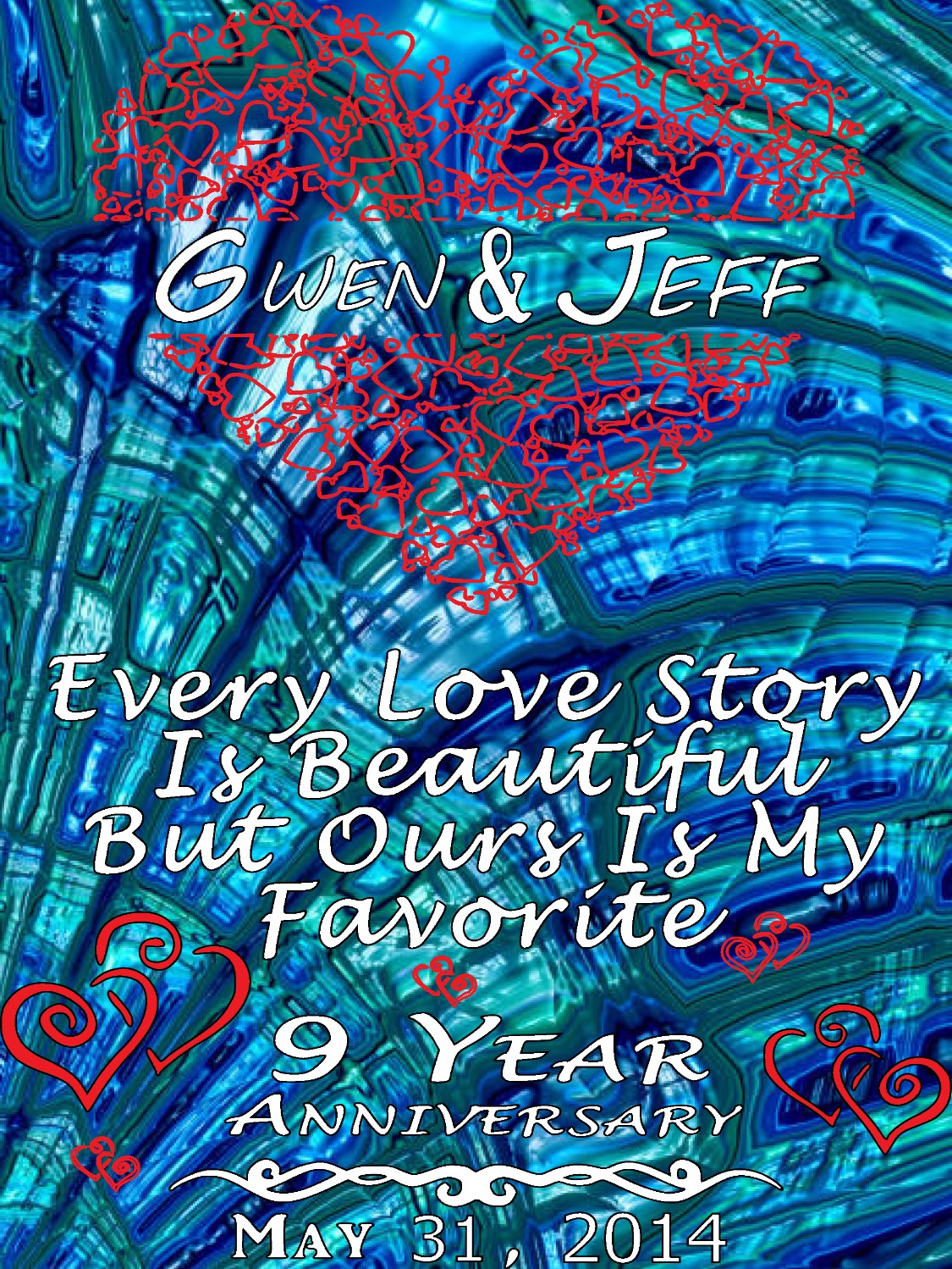 Metal Anniversary Sign