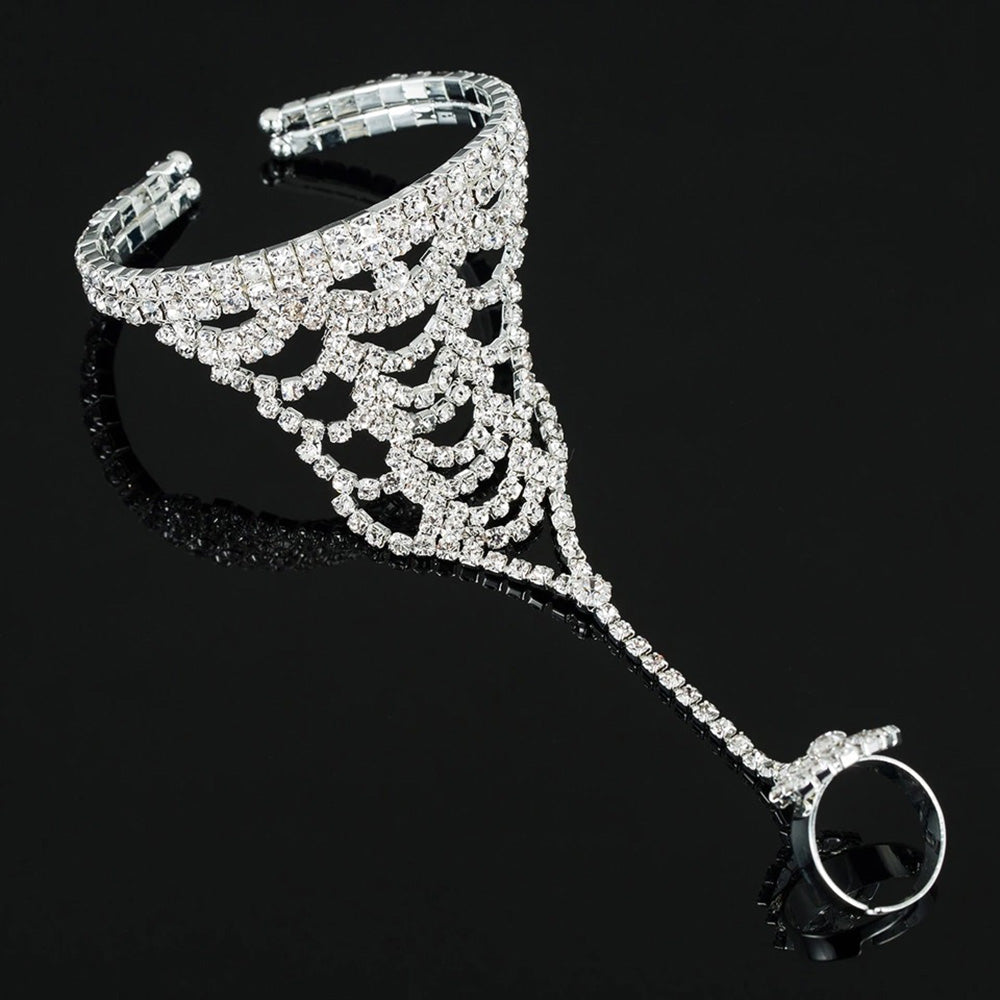 Royal Tear Drop Ring Bracelet