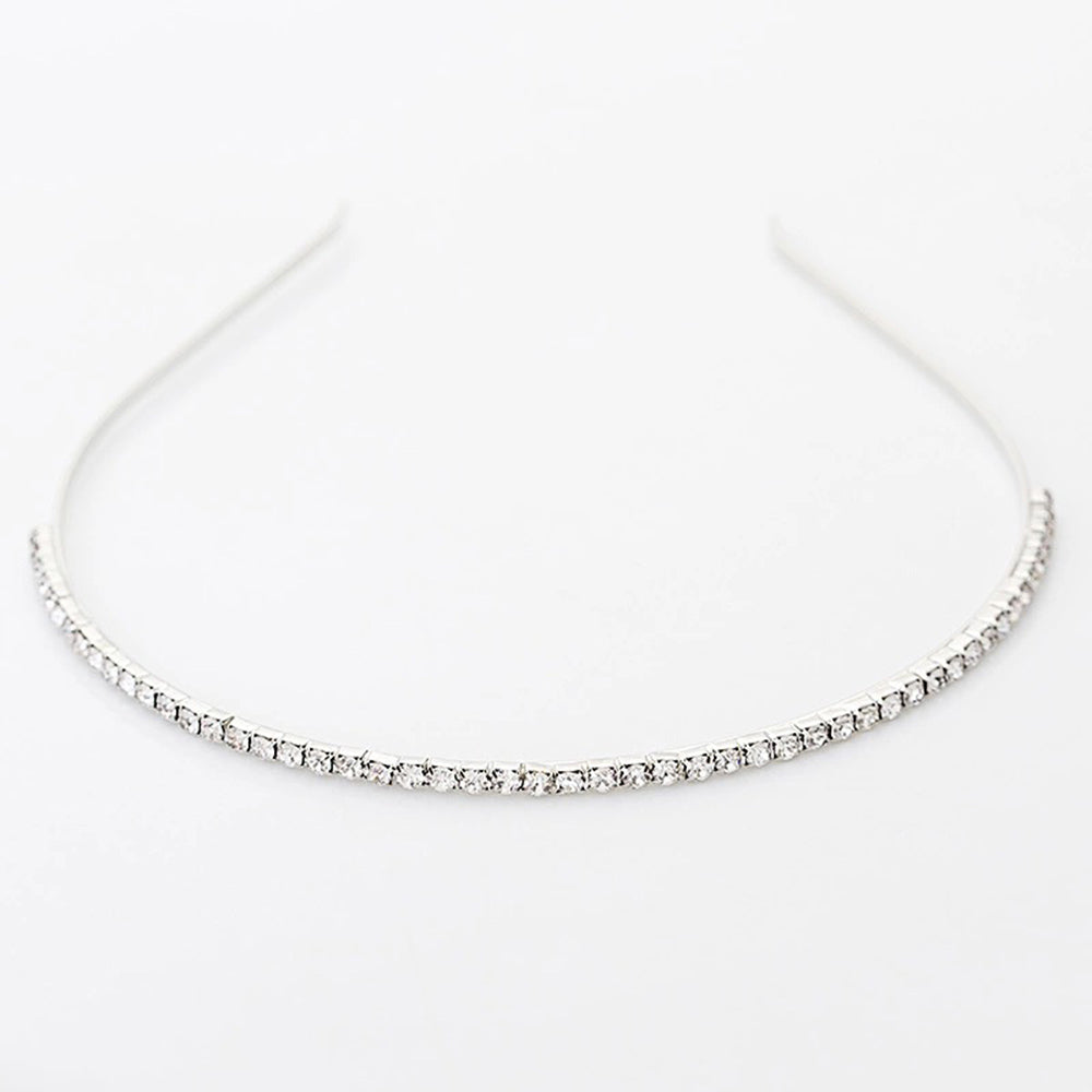 Channel Prong Set Crystal Tiara