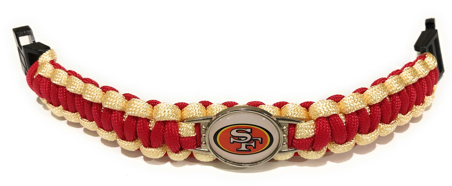 San Francisco NFL Paracord Bracelet