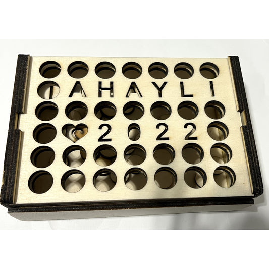 Laser Cut Wood Personalized Connect Four