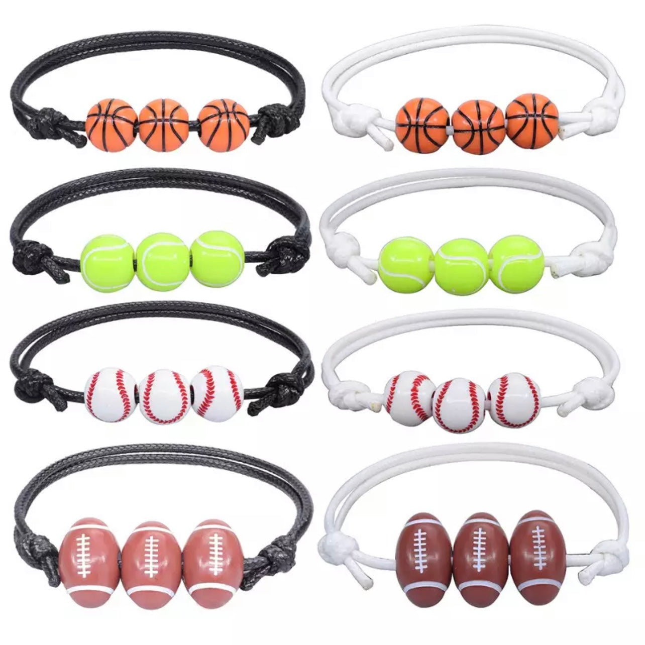 Soccer Sports Rosaries - Yellow and Black - White and Black - White and  Blue - Red, White and Blue - Pink and White - Soccer Team Colors