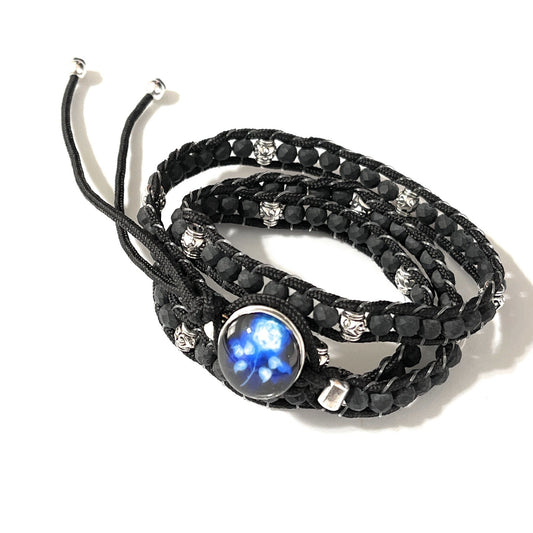 Western Snap Button Wrap Bracelet