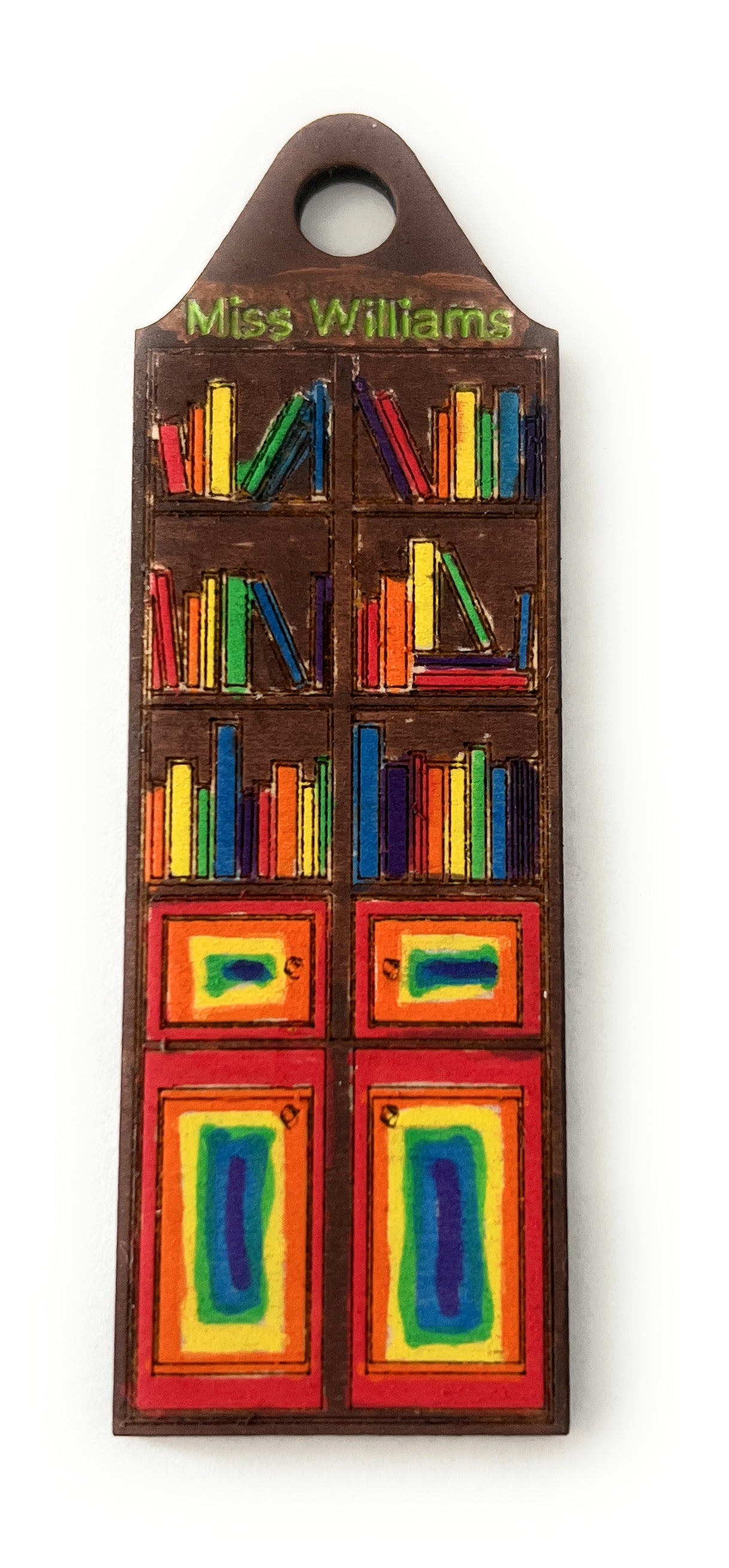 Laser Cut Wood Mini Bookcase