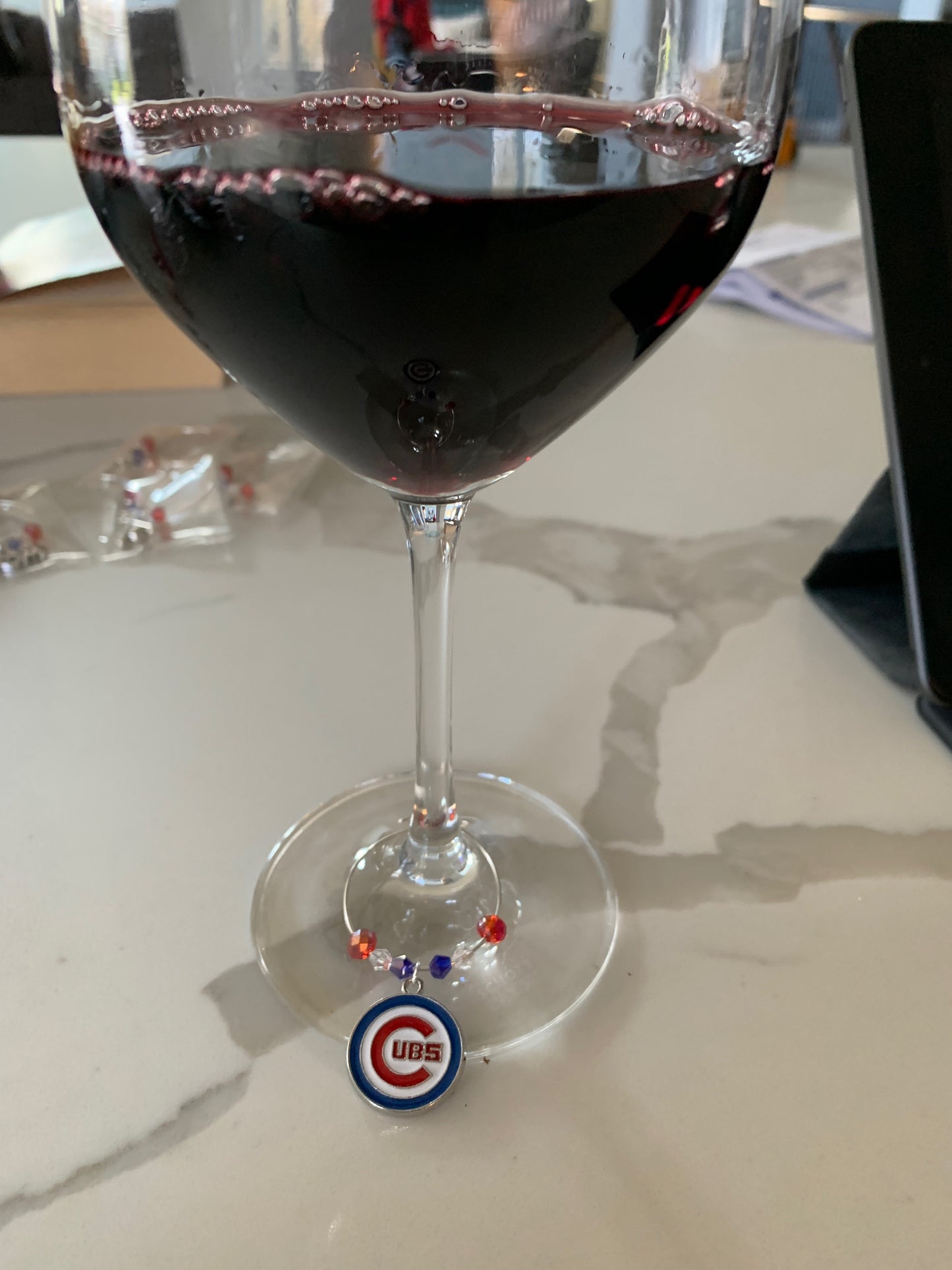 Chicago MLB Wine Charms