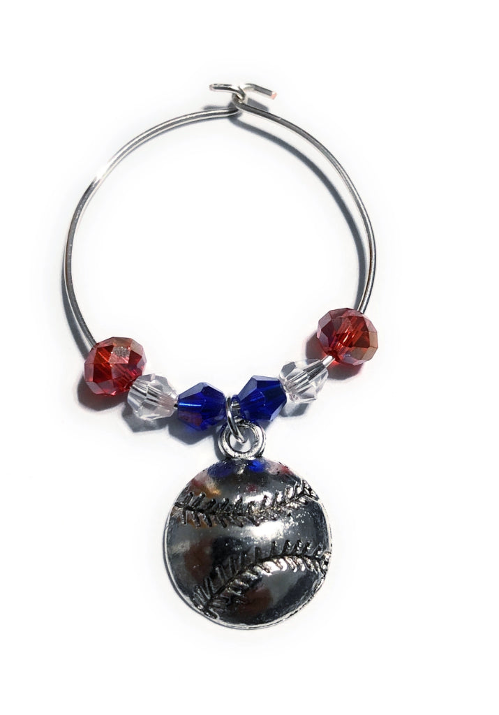 Chicago MLB Wine Charms