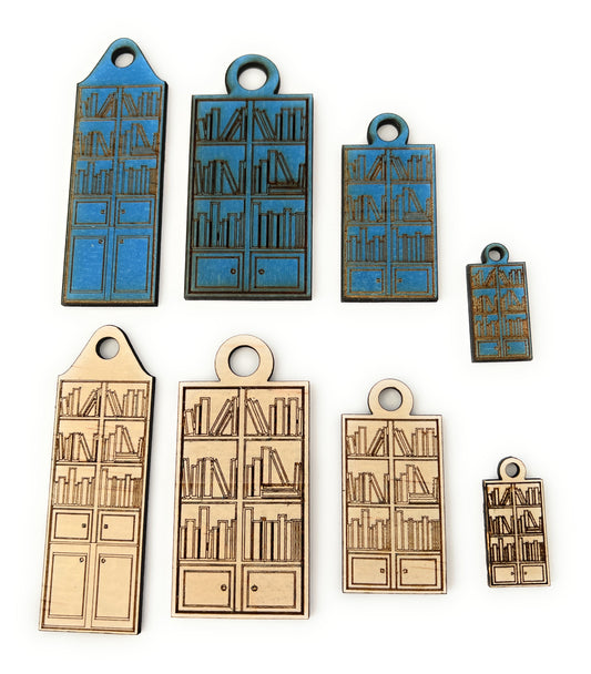 Laser Cut Wood Mini Bookcase