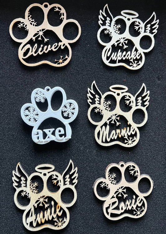 Create Your Own - Pet Paw Ornament