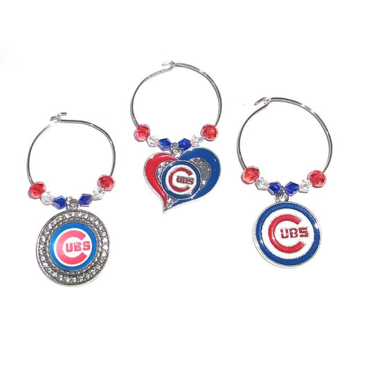 Chicago MLB Wine Charms